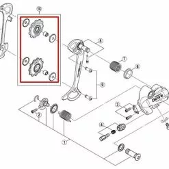 Shimano Leitrollenset Deore Ab 2006 9-fach Y-5VM98070 Ersatz: Y-5XH98120