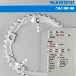 Shimano Sora Triple 9-fach Ab 2007 39 Zähne Silber (D-Type) Y-1H998010