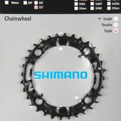 Shimano Deore 2000 4-Arm 32 Zähne N-Type IG Schwarz Stahl (längere Lebensdauer) Y-1EA98100