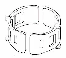 Shimano Adapter XTR Ab 2003 / XT Ab 2004 / SLX Ab 2009 / Deore Ab 2010 28,6mm K-SMAD17S